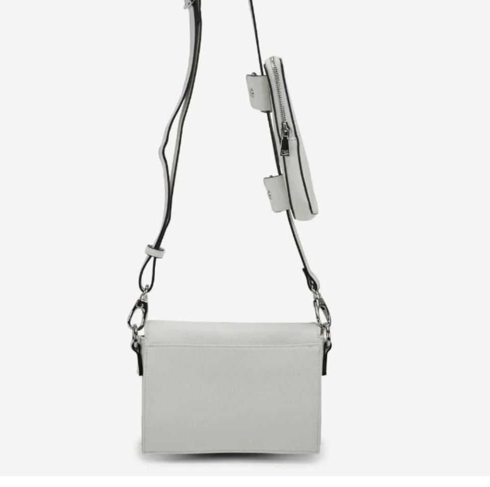 Co-Lab White Convertible Crossbody Purse/Clutch